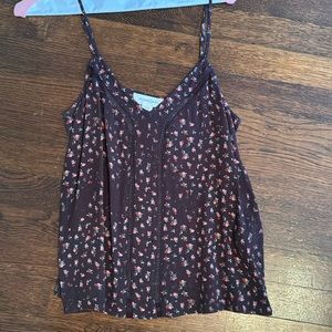 Treasure and Bond - XXS - brown floral tank